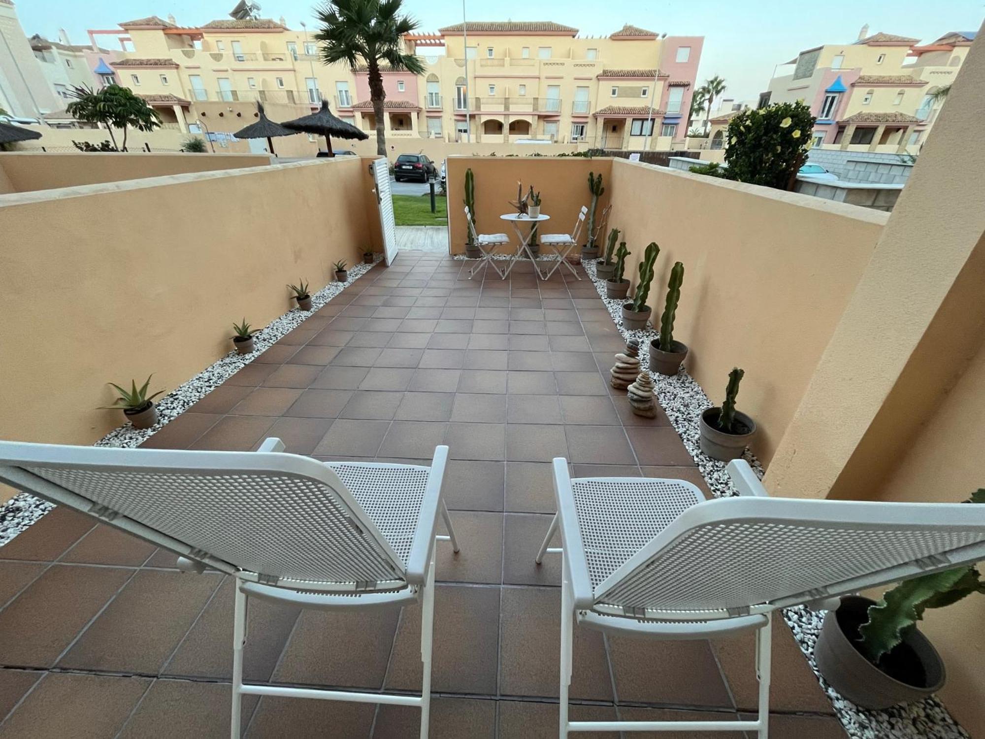 Los Lances Tarifa - Piscina Y Patio 외부 사진